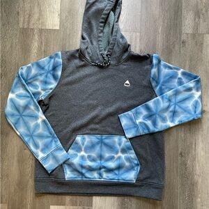 Burton Gray and Blue Hoodie